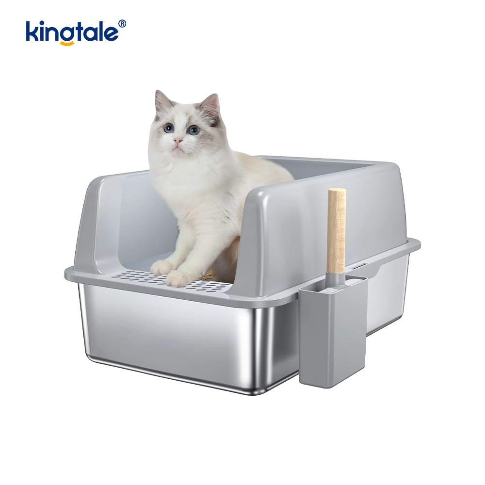 砂防止ペダル付き猫用トイレ
