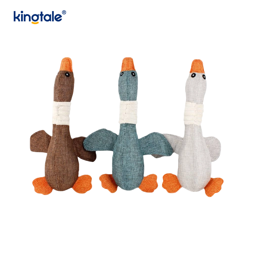 ペットのぬいぐるみ 鳴くおもちゃ ガチョウの噛みつきに強い 歯の掃除用