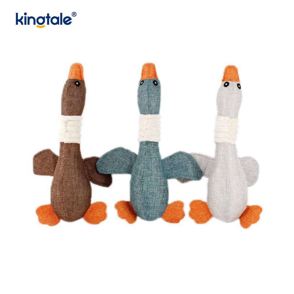 ペットのぬいぐるみ 鳴くおもちゃ ガチョウの噛みつきに強い 歯の掃除用