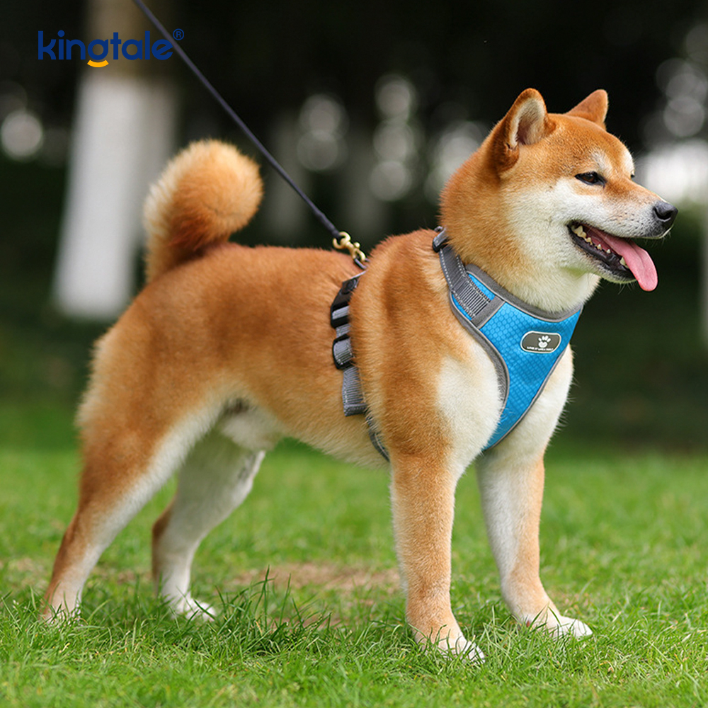 調節可能なソフトパッド入り引っ張り防止ペットハーネス反射犬オックスフォードベスト