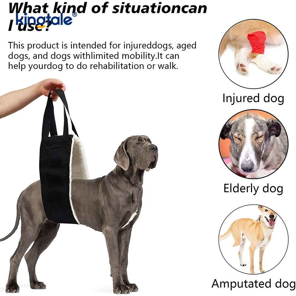 ペットのためのカスタマイズされた携帯用犬のスリング固体持続可能な犬のリフト ハーネス