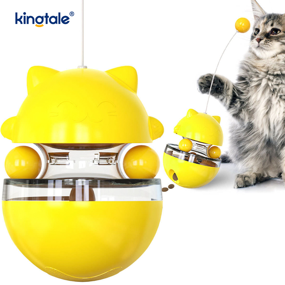 インタラクティブな猫のおもちゃ、タンブラーが猫をからかってボールをミスする新しい猫のおもちゃ