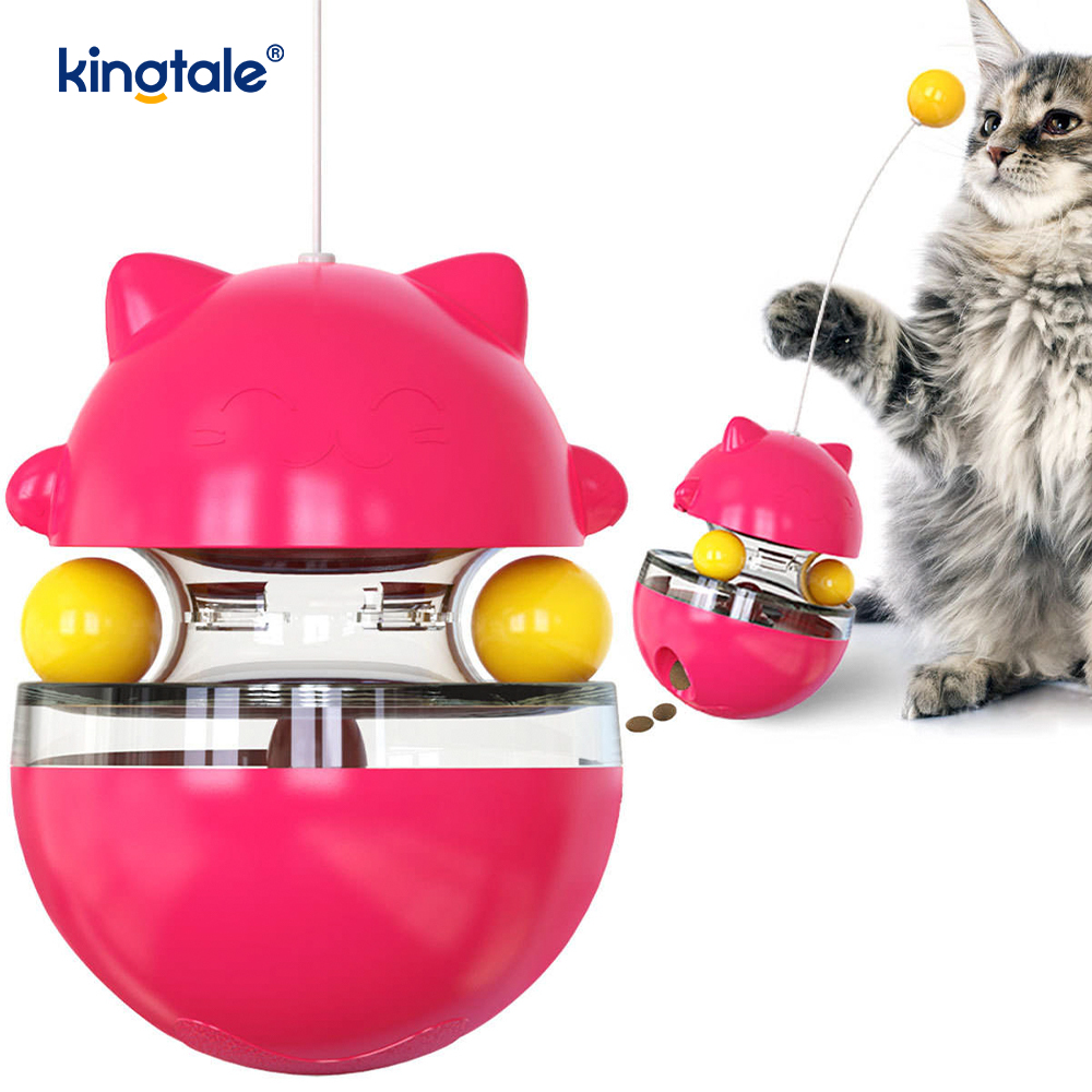 インタラクティブな猫のおもちゃ、タンブラーが猫をからかってボールをミスする新しい猫のおもちゃ