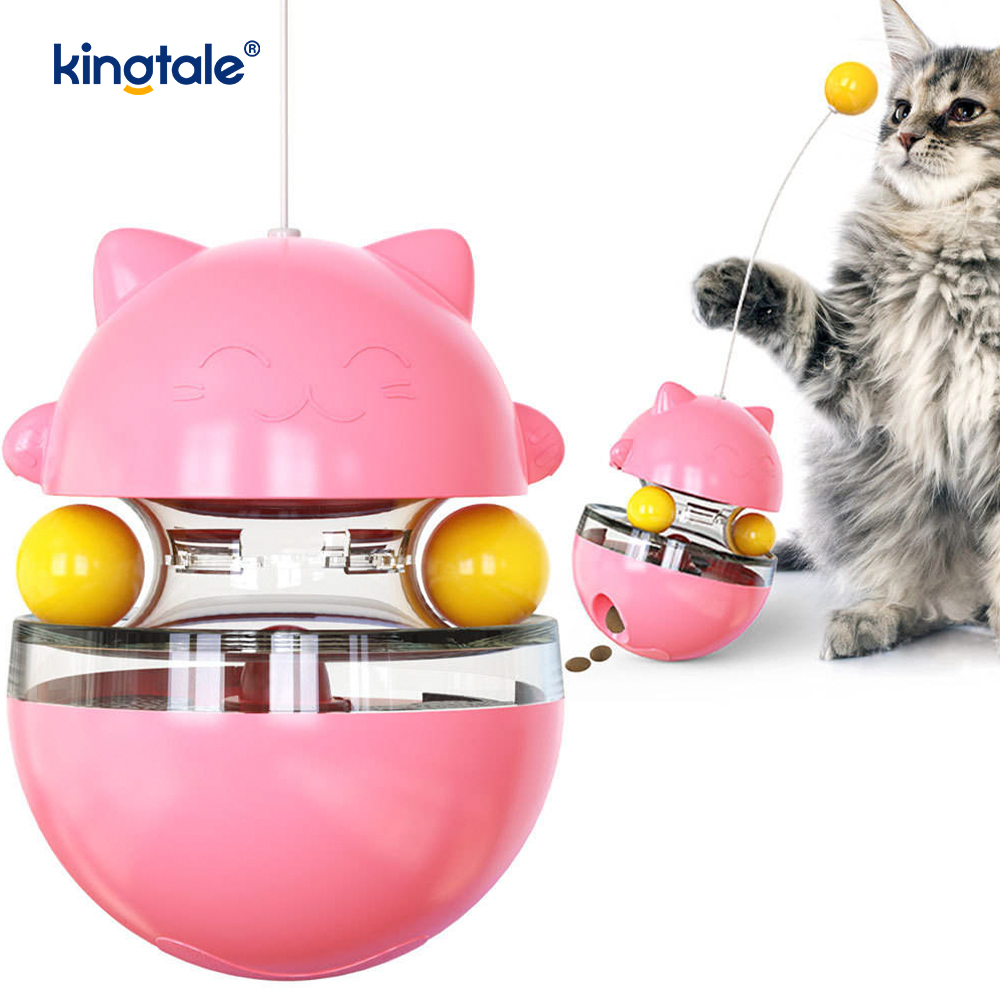 インタラクティブな猫のおもちゃ、タンブラーが猫をからかってボールをミスする新しい猫のおもちゃ