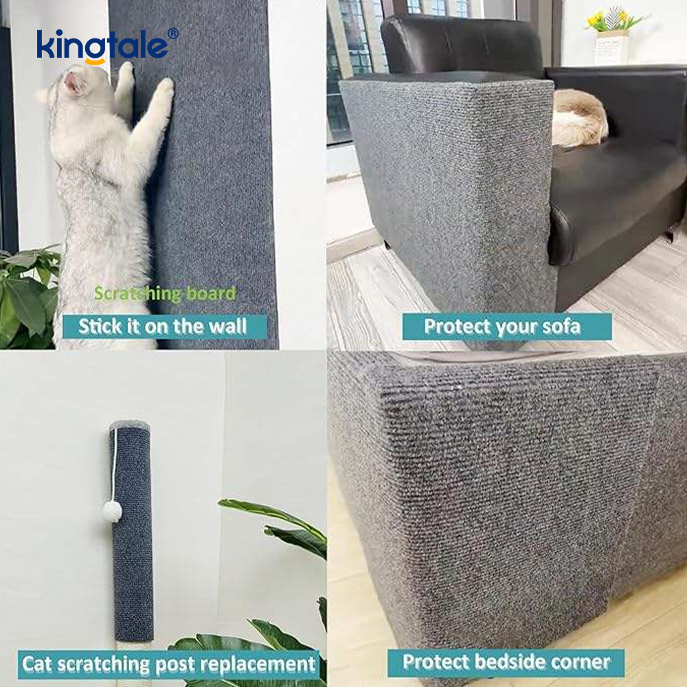 猫の爪とぎ自己粘着カーペット交換用パッド家具保護
