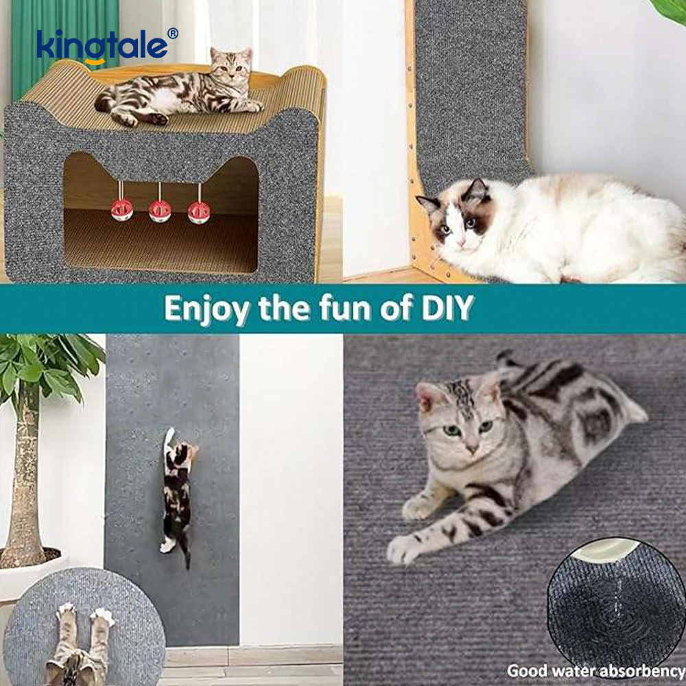 猫の爪とぎ自己粘着カーペット交換用パッド家具保護