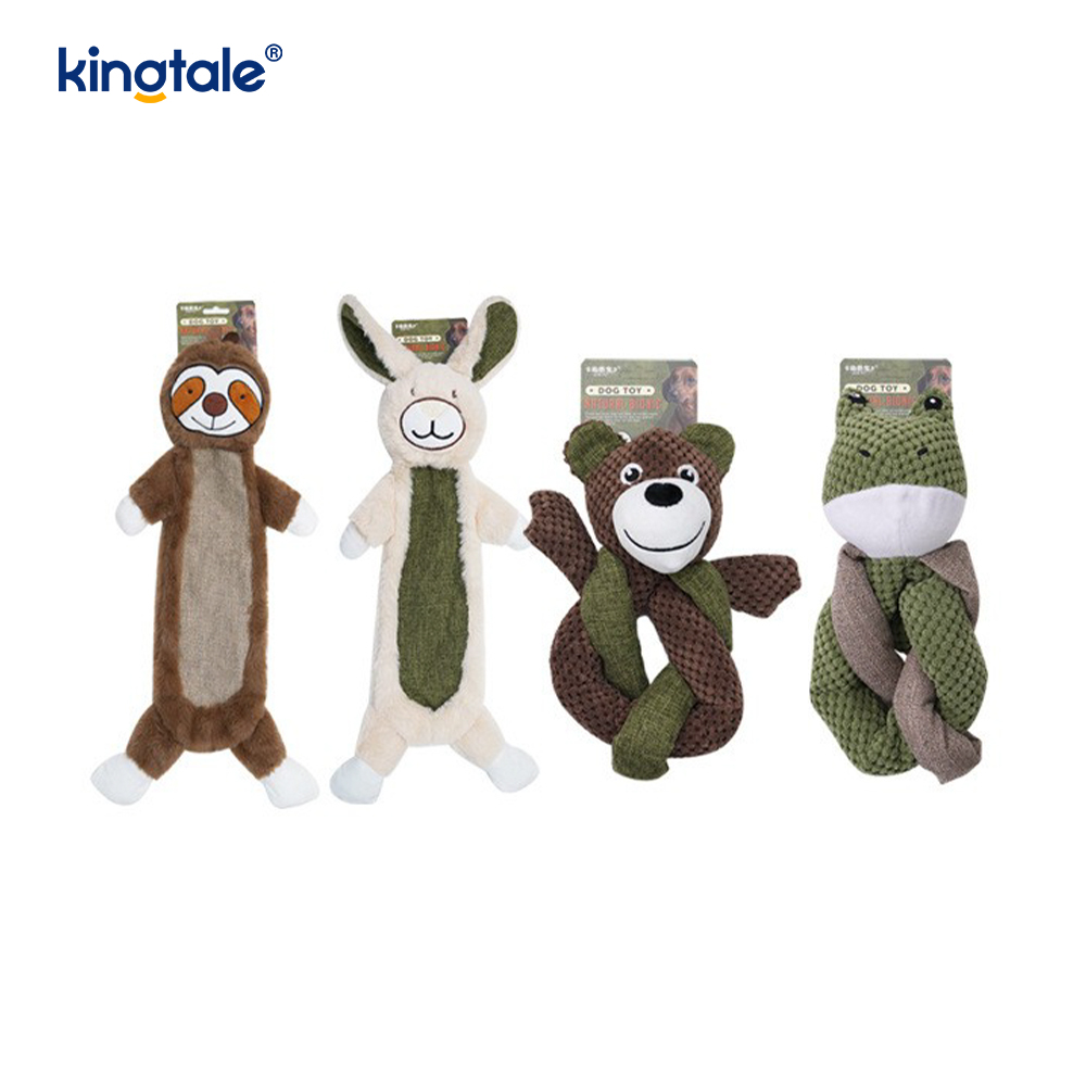 タコ、ナマケモノ、ウサギ、クマ、カエル、ヒヨコのぬいぐるみ
