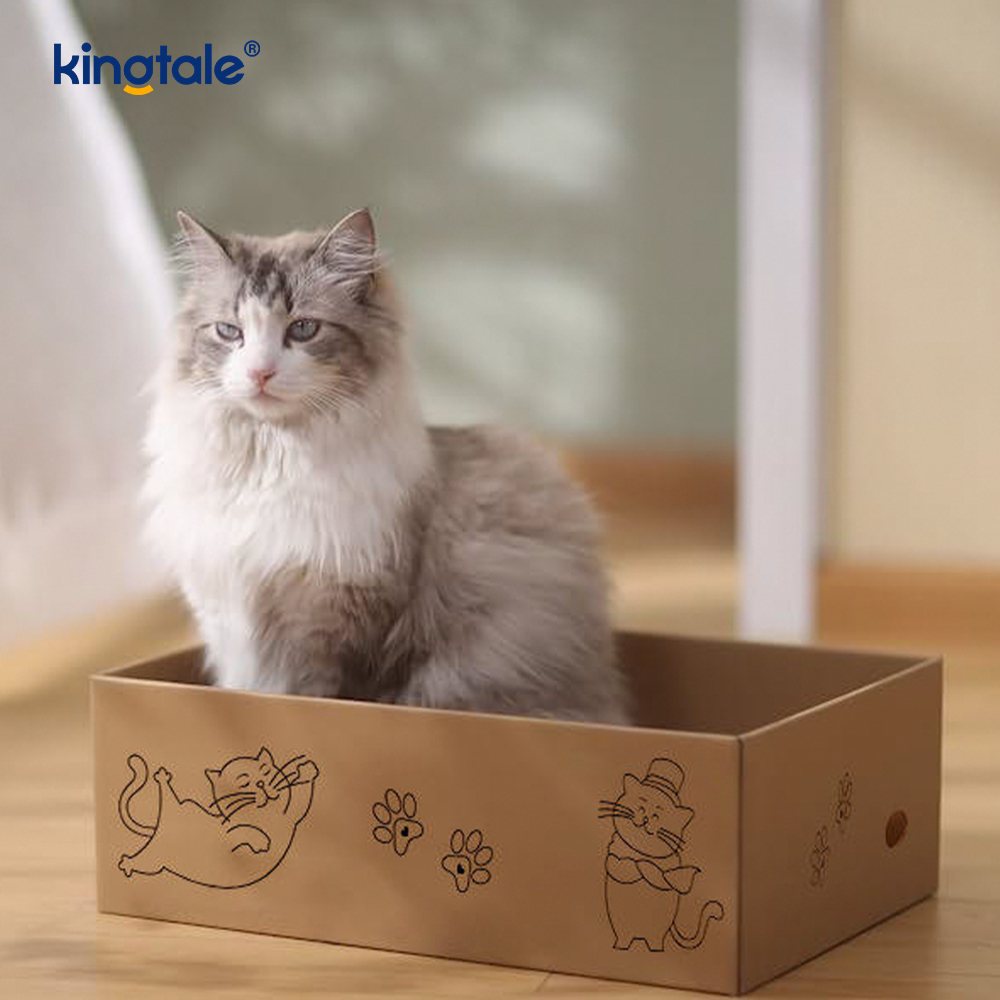 猫に最適なボックス付き猫スクラッチパッド 1 つに 5 パック